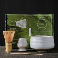 Kit de matcha cérémoniel japonais 4 pièces Outils pour le matcha Brosse à mélanger Bonne qualité