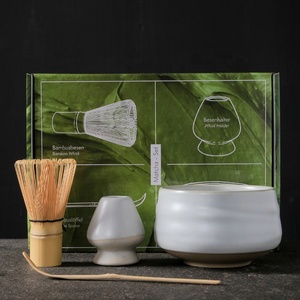 Kit de matcha cérémoniel japonais 4 pièces <span class=keywords><strong>Outils</strong></span> pour le matcha Brosse à mélanger Bonne qualité - Product Image 1