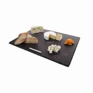 Gran oferta, venta negra, forma rectangular, platos para servir alimentos naturales, bandeja para servir <span class=keywords><strong>sushi</strong></span>, comida, tabla o plato para quesos - Product Image 2