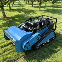 Tondeuse robot chenillée télécommandée à lame en Y, 800 mm, moteur essence 4 temps, pour terrains en pente et vergers
