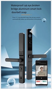 WiFi étanche Cerradura Inteligente coffre-fort principal serrure <span class=keywords><strong>de</strong></span> porte numérique empreinte digitale TTlock serrures intelligentes pour appartement avant interne - Product Image 4