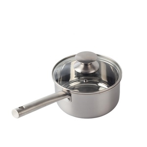 Whole Body Tri-Ply Stainless Steel Induction Cooking <b>Small</b> Saucepan With Lid - Product Image 4