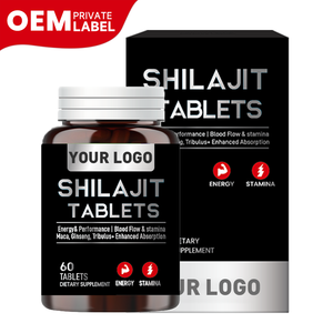 أقراص مكملات الشيلاجيت العشبية من ناتورا بولس - دعم الطاقة للرجال البالغين 0.8 جرام * 60 حبة - Product Image 1