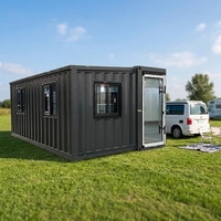 Maison conteneur préfabriquée extensible sur mesure de 20 pieds ou 40 pieds avec cuisine complète, unité d'habitation portable pour jardin