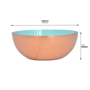 Fruits Bowl with Inside Enamel Finishing Iron Metal with Polished Decor for Dining and <b>Table</b> Decor - Product Image 5