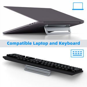 Leyi Tablet lipat Desktop Aluminium Aloi, dudukan pendukung portabel untuk Ipad Universal Laptop - Product Image 5