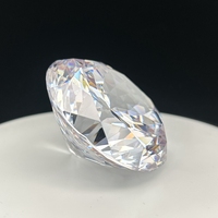 Grande pierre CZ 50mm 100 pierres précieuses de zircon cubique à facettes synthétiques en vrac blanc rond taille poire Zircon pierres précieuses