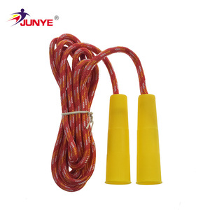 JUNYE Jump <b>Rope</b> Plastic Handle Red Yellow Fitness <b>Exercise</b> Toy For Children Unisex 5 To 7 Years - Product Image 1