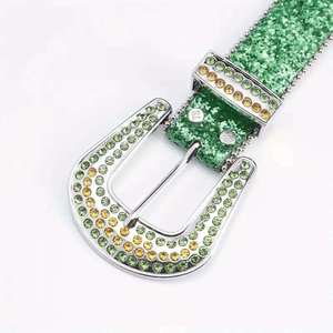 Cinturón de Lujo con Correa de Moda, Cinturón Vaquero con Cristales y Diamantes, Cinturón de Diseñador con Múltiples Piedras para Hombre, Bb <span class=keywords><strong>Simon</strong></span> - Product Image 2