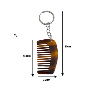 Llavero con Mini Peine y Espejo de Plástico <span class=keywords><strong>2</strong></span> en 1 con Logotipo Personalizado para Bolsos, Llaves, Cabello y Retoques de Maquillaje - Product Image 2