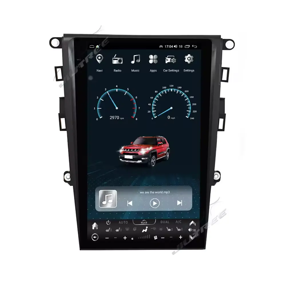 Android 12 13.6 inci untuk Ford Mondeo Fusion MK5 2013-2020 radio mobil pemutar multimedia AUTO audio Carplay perekam pita
