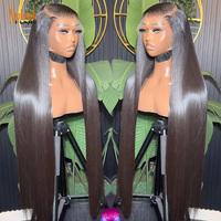 Perruques en cheveux humains lisses et raides, densité 300 %, pour femmes noires, perruques frontales HD 13x4 13x6 sans colle, cheveux bruts raides, vente en gros