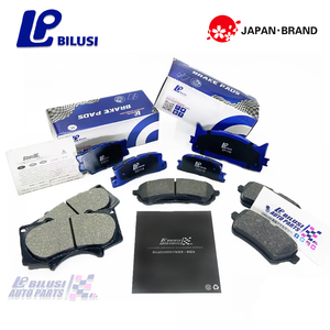 Kampas Rem Mobil Bilusi Keramik Semi-Metal Metalik untuk Nissan Toyota Honda Hyundai Kia Mazda - Product Image 1