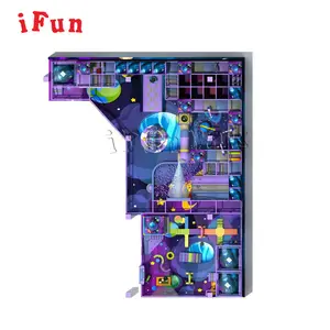Ifun park customized kids play park naughty playground soft foam indoor playground with ball pool and slides for sale