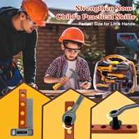 Juego de Herramientas de Juguete para Niños EPT, Kit de Construcción de Juego de Imitación, Caja de Herramientas con Taladro Electrónico, Martillo, Destornillador y Llave Inglesa