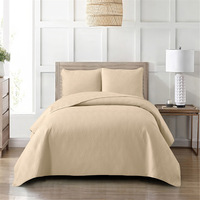 Housse de couette brodée, ensemble de draps en velours, housse de couette rayée, couvre-lit blanc pour hôtel, drap de lit en velours, draps blancs pour hôtel