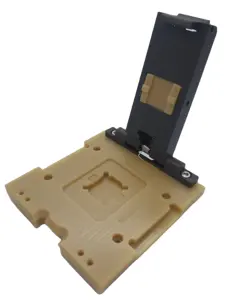 Özelleştirilmiş kapaklı Pogo pin testi soket için QFN52 3.5*9 0.4p
