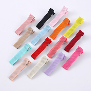 Simple Colorful Fabric Covered Duckbill Hair <b>Clip</b> 5 Cm For Women Daily Use Headwear - Product Image 4