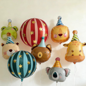 Globos de Aluminio con Forma de Animales de Dibujos Animados, Globos 4D de 22 y 30 Pulgadas, Opciones para Fiestas, Sesiones de Fotos, Cumpleaños Infantiles con Temática de Circo - Product Image 4