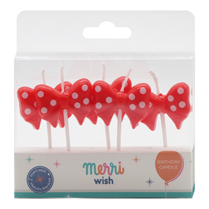 Merri Wish Ingrosso Puntale Torta Personalizzato <span class=keywords><strong>Buon</strong></span> Compleanno con Fiocco Bianco Rosa Rosso, Decorazioni per Feste e Candele per Torte di Compleanno - Product Image 4