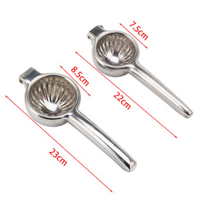 Exprimidor de Limones de Acero Inoxidable, Prensa Manual de Cítricos, Exprimidor de Limas de Mano, Extractor de Jugos de Frutas Metálico para Cocina y Bar - Product Image 3