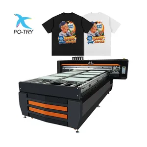 POTRY многоцветный cmyksw I3200 4720 хлопчатобумажная ткань пигмент цифровая печать футболка DTG принтер A2