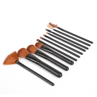 Maange-ensemble de pinceaux de maquillage professionnels, 12cs, kit pour femmes, cheveux Vegan, bleu, rose, offre spéciale