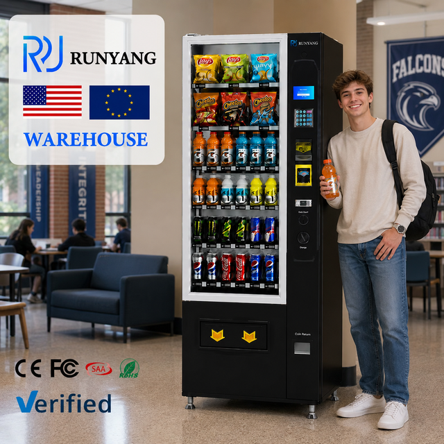 RUNYANG Custom Payment System Beverage Combo Smart Vending Machines for Retail Items Snack Vending Machine for Foods and Drinks