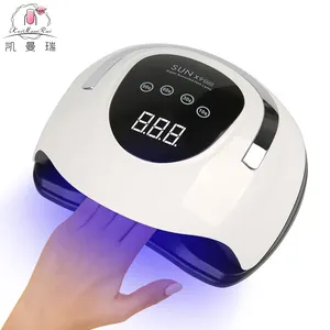 220W High-power SUN X9 Max UV LED nail lamp Professional Heart Shape Finger UV Led Gel Lamp Nail Dryer With 4 Timer Setting r