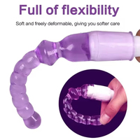 Vibrateur anal flexible à 7 billes, stimulateur de prostate, jouet sexuel pour hommes, femmes et couples - Perles anales, plug anal