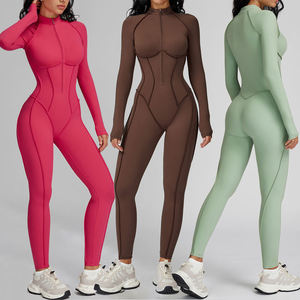 Женские леггинсы на молнии с длинными рукавами на заказ - Product Image 1