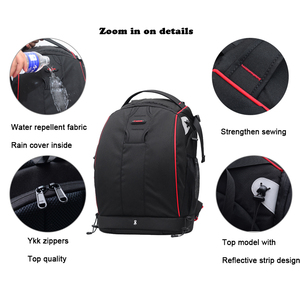 Mochilas leves de nylon para câmera dslr, mochilas para câmera dslr à prova d' água, ideal para fotografias, bolsas diurnas, antirroubo - Product Image 3