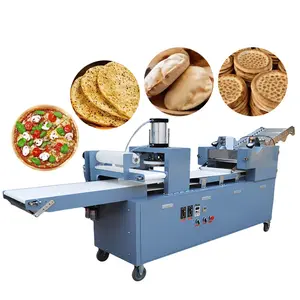 Commercial Automatic Big Round Dough Pizza Cake Press Cutting Making Machine Sweet Sesame Pancake Pressing Machine