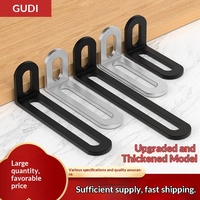 Support d'angle anti-basculement en acier inoxydable brossé de 2,9 mm d'épaisseur pour armoire, connecteur en fer pour étagère de meuble