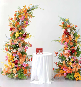 Nouveau Offre Spéciale luxe romantique coloré mariage arc décoration <span class=keywords><strong>fond</strong></span> arches artificielle Rose fleur pièce maîtresse personnalisé - Product Image 6