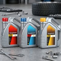 Autocollant d'étiquette d'huile moteur en vinyle découpé sur mesure, auto-adhésif, imperméable, en rouleau, pour la vente en gros