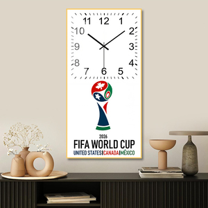 Horloge murale personnalisable Coupe du monde <span class=keywords><strong>FIFA</strong></span> (USA-Canada-Mexique) pour les fans de football Décoration personnalisée de la maison Salon Cave d'homme - Product Image 3