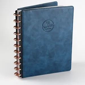 Precio razonable Cuaderno de tapa dura B5,A5,A6 Pu Grabado con láser Logotipo de regalo cuaderno único diario libro de planes 2024