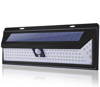 Lampe solaire d'extérieur à 118led avec détecteur de mouvement Pir, utilisé pour un éclairage en toute sécurité des lampes décoratives du jardin