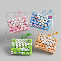 Clavier mécanique 26 touches Animal Diary Decompression, jouet créatif à pression manuelle, pendentif pour sac à dos d'enfants et d'étudiants