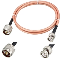 Conector macho TNC, conector RP hembra Coaxial, para rg6, rg58, lmr200, lmr400, RF, Cable Pigtail