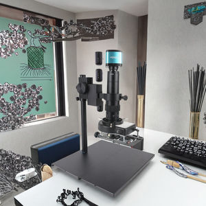 Caméra de microscope électronique KUAIQU 48MP 4K, objectif à monture C 180X, anneau lumineux, enregistreur vidéo, réparation de téléphone, garantie de 3 ans - Product Image 3