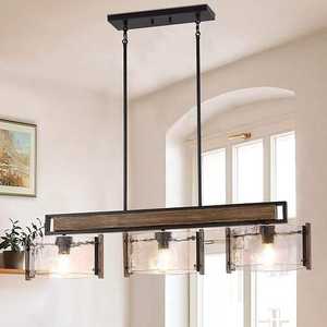 Lámpara colgante de cristal negro para restaurante, Bar, lámpara colgante nórdica para isla de cocina - Product Image 2