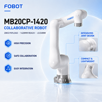 Brazo Robótico Colaborativo FOBOT IP67 con Capacidad de Carga de 20 kg, Alcance de 1420 mm, Brazo Robótico de Alta Precisión para Atención de Máquinas CNC, Directo de Fábrica