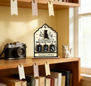 Enregistreur de lecture de livres vintage, cadeau pour les amateurs de livres, artisanat en bois, ornement amusant pour bibliothè<span class=keywords><strong>que</strong></span>, objet décoratif - Product Image 2