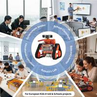 Proyectos Escolares Europeos 6 en 1, Kits Educativos de Robótica STEM con Sensores Electrónicos para Programación DIY, para el Aprendizaje de la Codificación en Niños
