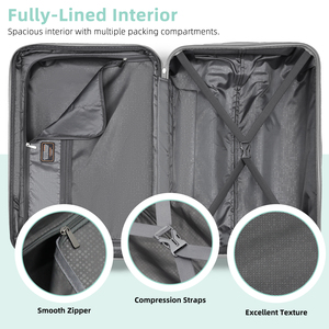 Set di Valigie 6 Pezzi con Borsa da Viaggio, Prodotto di Alta Qualità Made in America, Ideale per Studenti e Viaggi Personali - Product Image 5