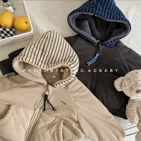 Veste d'hiver épaisse à capuche pour enfants, nouvelle collection, imprimée, pour garçons et filles, vêtements d'extérieur pour bébés, vente en gros