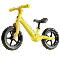 Vélo d'équilibre pour enfants à une vitesse Push 12 pouces pneu sans air avec lumière et musique vélo d'équilibre pour enfants