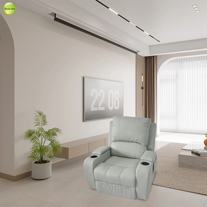 Sofá <span class=keywords><strong>Reclinable</strong></span> de Cuero de 1/2/3/4 Plazas con Puerto USB y Portavasos, Sillón para Dormitorio/Sala de Estar/Hotel/Apartamento - Product Image 3